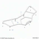 SPORTSMAN 570 UTILITY (A21SEG57A1/A3/A5) Body, front rack - a21seg57a1  /  a3  /  a5 (c0211463-4)