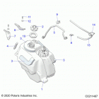 SPORTSMAN 570 UTILITY (A21SEG57A1/A3/A5) Body, fuel tank asm. - a21seg57a1  /  a3  /  a5 (c021146...