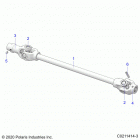 SPORTSMAN 570 UTILITY (A21SEG57A1/A3/A5) Drive train, front prop shaft - a21seg57a1  /  a3  /  a5...