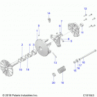 SPORTSMAN 570 UTILITY (A21SEG57A1/A3/A5) Drive train, primary clutch - a21seg57a1  /  a3  /  a5 (...