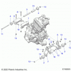 SPORTSMAN 570 UTILITY (A21SEG57A1/A3/A5) Engine, mounting - a21seg57a1  /  a3  /  a5 (c102223)