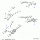 SPORTSMAN 570 UTILITY (A21SEG57A1/A3/A5) Suspension, rear control arms - a21seg57a1  /  a3  /  a5...