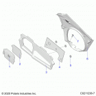 SPORTSMAN 570 UTILITY EPS (A21SEJ57A1/A3/A5/B1/B3/B5) Body, close off panel and access panel - a21sej57a1  /  ...