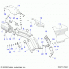 SPORTSMAN 570 UTILITY EPS (A21SEJ57A1/A3/A5/B1/B3/B5) Engine, exhaust - a21sej57a1  /  a3  /  a5 (c0211234-1)