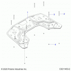 SPORTSMAN 570 UTILITY LE (A21SEK57AG/BG) Body, rear rack - a21sek57ag  /  bg (c0211463-2)