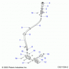 SPORTSMAN 570 UTILITY LE (A21SEK57AG/BG) Brakes, brake pedal and master cylinder - a21sek57ag  / ...