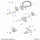 SPORTSMAN 570 UTILITY LE (A21SEK57AG/BG) Engine, oil pump - a21sek57ag  /  bg (c101422-9)