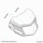 SPORTSMAN 850 48 Body, headlight pod, plugs - a21sxa85a1  /  a7  /  ca1  ...