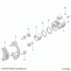 SPORTSMAN 850 48 Brakes, rear caliper - a21sxa85a1  /  a7  /  ca1  /  ca7...