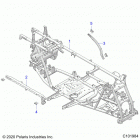 SPORTSMAN 850 48 Chassis, main frame - a21sxa85a1  /  a7  /  ca1  /  ca7 ...