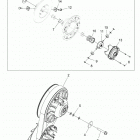 SPORTSMAN 850 48 Drive train, secondary clutch - a21sxa85a1  /  a7  /  ca...