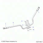 SPORTSMAN 850 48 Steering, handlebar - a21sxa85a1  /  a7  /  ca1  /  ca7 ...