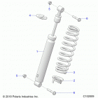 SPORTSMAN 850 48 Suspension, shock, front - a21sxa85a1  /  a7  /  ca1  / ...