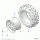 SPORTSMAN 850 48 Wheels, rear - a21sxa85a1  /  a7  /  ca1  /  ca7 (c10234...