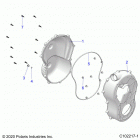 SPORTSMAN 850 HIGH LIFTER (A21SXN85A4) Body, clutch cover - a21sxn85a4 (c102217-1)