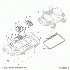 SPORTSMAN 850 HIGH LIFTER (A21SXN85A4) Engine, cooling system, fans and shrouds - a21sxn85a4 (c...