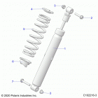 SPORTSMAN 850 HIGH LIFTER (A21SXN85A4) Suspension, shock, rear - a21sxn85a4 (c102216-3)