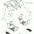 SPORTSMAN 850 TOURING 48 Body, rear cab and footwell - a21sye85a9  /  cap (101037...