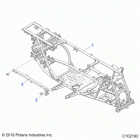 SPORTSMAN 850 TOURING 48 Chassis, main frame - a21sye85a9  /  cap (c102193)
