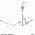 SPORTSMAN 850 TOURING 48 Drive train, gear selector - a21sye85a9  /  cap (c101432...