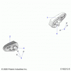 SPORTSMAN 850 TOURING 48 Electrical, taillights - a21sye85a9  /  cap (c102212-5)