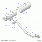SPORTSMAN 850 TOURING 48 Engine, exhaust - a21sye85ap  /  cap (c102329)