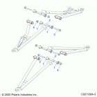 SPORTSMAN 850 TOURING 48 Suspension, front a-arm mounting - a21sye85a9  /  cap (c...