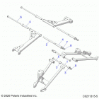 SPORTSMAN 850 TOURING 48 Suspension, rear control arm mounting - a21sye85a9  /  c...