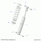 SPORTSMAN 850 TOURING 48 Suspension, shock, rear - a21sye85a9  /  cap (c0211315-3...