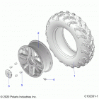 SPORTSMAN 850 TOURING 48 Wheels, front - a21sye85ap  /  cap (c102331-1)