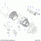SPORTSMAN XP 1000 EPS 48 Body, clutch cover - a21sxe95kg (c0211473)