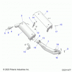SPORTSMAN XP 1000 EPS 48 Engine, exhaust - a21sxe95kg (c0211477)