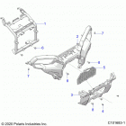 SPORTSMAN XP 1000 HUNTER EDITION (A21SXD95A9) Body, front bumper and mounting - a21sxd95a9 (c101683-1)