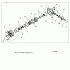 SPORTSMAN XP 1000 HUNTER EDITION (A21SXD95A9) Drive train, front gearcase internals - a21sxd95a9 (1013...