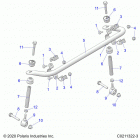 SPORTSMAN XP 1000 HUNTER EDITION (A21SXD95A9) Suspension, stabilizer bar - a21sxd95a9 (c0211322-3)