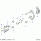 SPORTSMAN XP 1000 TOURING 48 Brakes, rear caliper - a21sye95ad  /  cad (c102022)