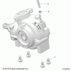 SPORTSMAN XP 1000 TOURING 48 Drive train, gearcase mounting, front - a21sye95ad  /  c...