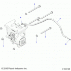 SPORTSMAN XP 1000 TOURING 48 Drive train, gearcase mounting, rear - a21sye95ad  /  ca...