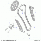 SPORTSMAN XP 1000 TOURING 48 Engine, cam chain - a21sye95ad  /  cad (c101431-3)