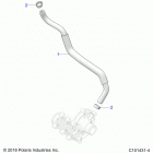 SPORTSMAN XP 1000 TOURING 48 Engine, cooling bypass - a21sye95ad  /  cad (c101431-4)