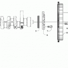 CUSHMAN HAULER 4X4 CA DYNAMIC CHARCOAL [U2020C1V4CCAL] Crankshaft pulley and flywheel [302891]