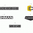 CUSHMAN HAULER 4X4 CA DYNAMIC CHARCOAL [U2020C1V4CCAL] Decals [303178]
