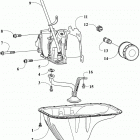 CUSHMAN HAULER 4X4 CA DYNAMIC CHARCOAL [U2020C1V4CCAL] Oil pan, filter, and dipstick assembly [302893]