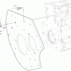 CUSHMAN HAULER 4X4 CREW EPS (DIESEL) DYNAMIC CHARCOAL [U2020C3X3PUSL] Engine bell   /   backplate [303092]