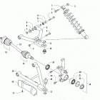 PROWLER  500 GREEN [U2020PAK4CUSG] Front suspension assembly [303426]