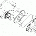 PROWLER PRO CREW DYNAMIC CHARCOAL [U2020M7V2PUSL] Belt cooling and clutch cover assembly [302875]