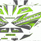 WILDCAT XX EPS CA CHARCOAL METALLIC/GREEN [U2020RGX1PCAC] Decals [303658]