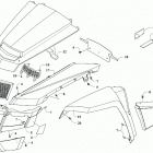 WILDCAT XX EPS CA WHITE/RED [U2020RGX1PCAW] Front and side panel assemblies [303650]