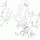 WILDCAT XX EPS CHARCOAL METALLIC/GREEN [U2020RGX1PUSC] Seat and seat belt assembly [303583]