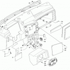 WILDCAT XX EPS WHITE/RED [U2020RGX1PUSW] Dash assembly [303769]